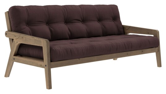 Karup Design Grab Sovesofa, Brunlakkert furu, Brown 1727943-01-23 1727941-03-0 Karup Design Grab Sovesofa, Brunlakkert furu, Brown 1727943-01-23 1727941-03-0