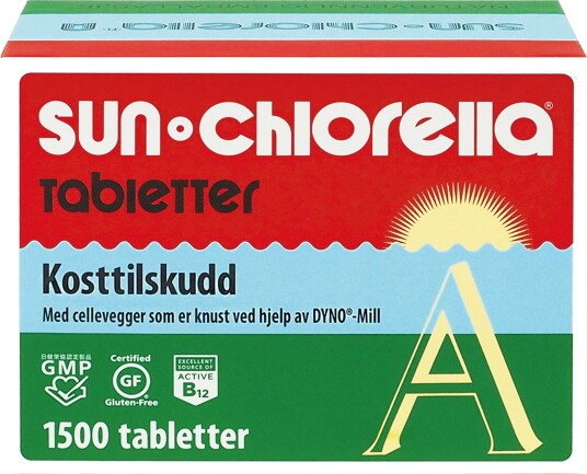 Sun Chlorella Corp Sun Chlorella, tabletter, 1500 stk. Sun Chlorella Corp Sun Chlorella, tabletter, 1500 stk.