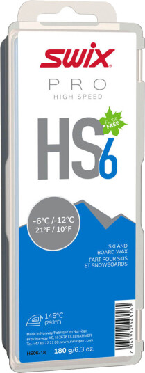 Swix Hs6 Blue, -6°c/-12°c, 180g Swix Hs6 Blue, -6°c/-12°c, 180g