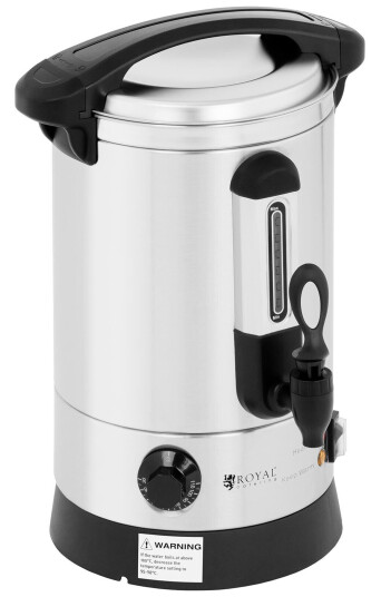 Royal Catering Varmtvannsdispenser - 6,5 L - 1,500 W - dobbel isolasjon 10011700