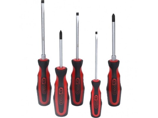 Ks Tools 159.0005 Skrutrekkersett 5 Deler Krom-Vanadium Håndtak