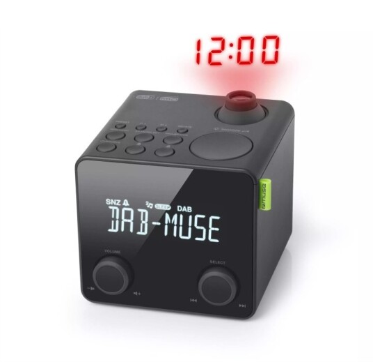 MUSE DAB+ Clockradio with projection