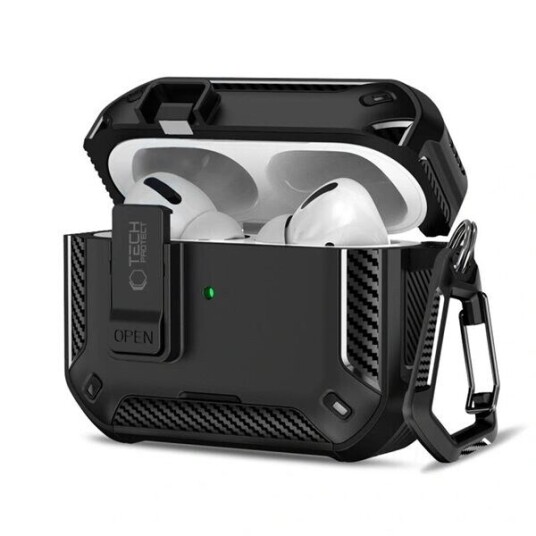 Tech Protect  Airpods Pro 3 Carbonox etui Svart