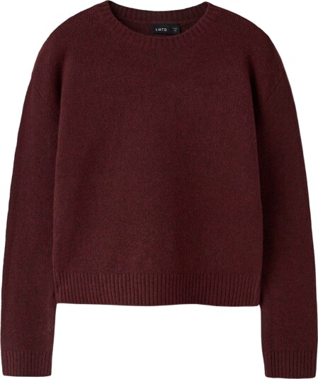 LMTD Genser - Strikk - Short - NlfBynt - Burgundy - LMTD - 11-12 år (146-152) - Genser - Bordeaux