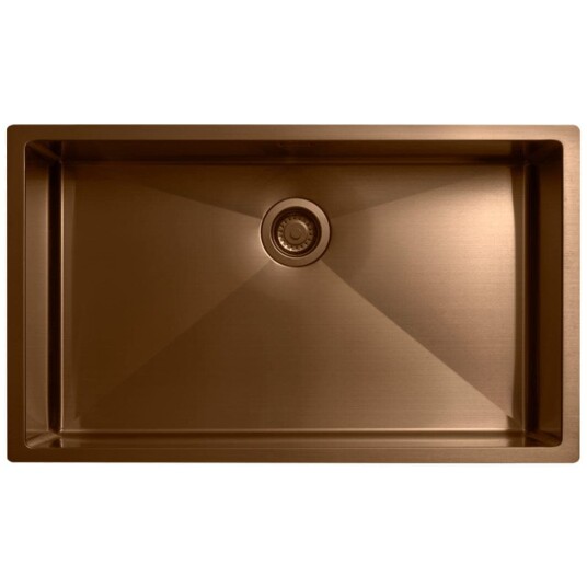 Tapwell Ta8040 PVD Kjøkkenvask B75xd45cm Copper Look (TA-9422657)