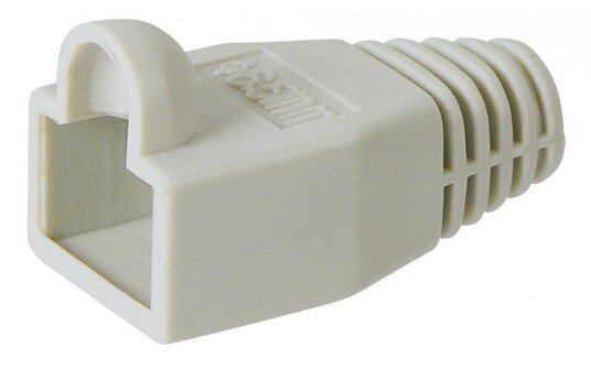 RJ45 Bøyavlaster, Grå for RJ45 modularplugg