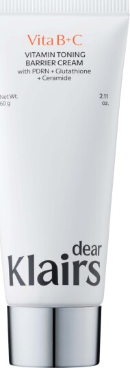 Klairs Vitamin Toning Barrier Cream 60g - Balanserende Fuktighetskrem for Jevnere Hud