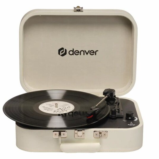 Denver VPL-130 Retro Platespiller Hvit med USB Denver VPL-130 Retro Platespiller Hvit med USB