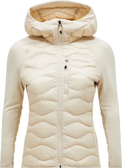 Peak Performance Women's Helium Down Hybrid Hood Sand Fog XS