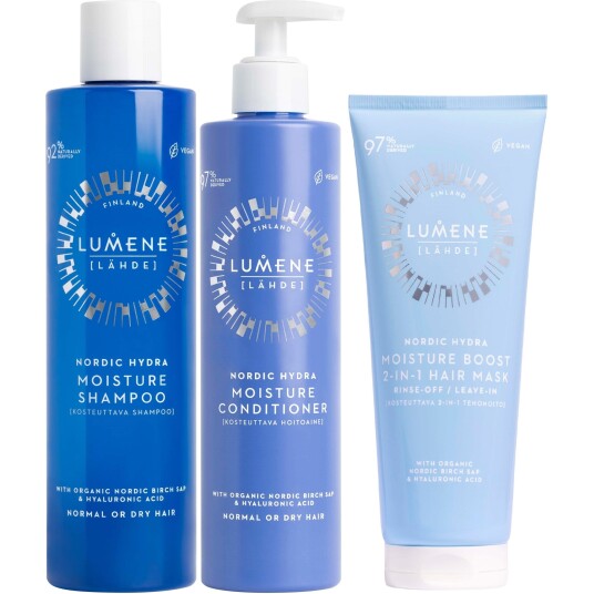 Lumene Nordic Hydra Moisture Bundle Shampoo 300 ml & Conditioner 290 m Lumene Nordic Hydra Moisture Bundle Shampoo 300 ml & Conditioner 290 m
