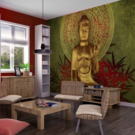 Fototapet Golden Buddha 350x270 - Artgeist sp. z o. o.