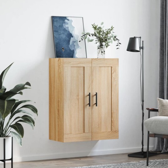 Veggskap sonoma eik 69,5x34x90 cm konstruert tre 8720845950569 Veggskap sonoma eik 69,5x34x90 cm konstruert tre 8720845950569