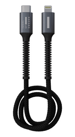 Premium woven cable USB C Lightning Black Premium woven cable USB C Lightning Black
