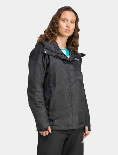 adidas Terrex W Mt 2L Ins Jkt - Black - L adidas Terrex W Mt 2L Ins Jkt - Black - L