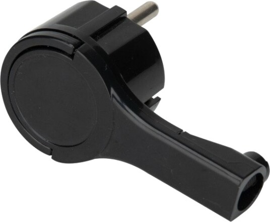 Namron Støpsel Flat Mini M/jord Sort Namron Støpsel Flat Mini M/jord Sort