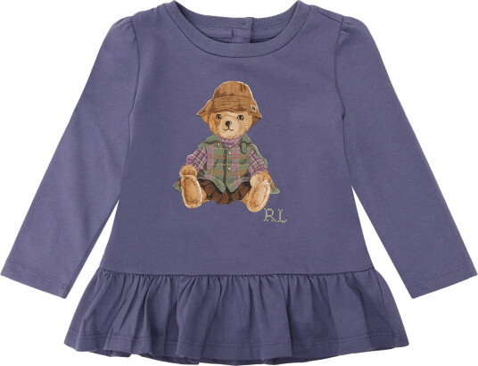 Ralph Lauren Baby 26/1 Jersey Knt T Shirt Purple 3 M