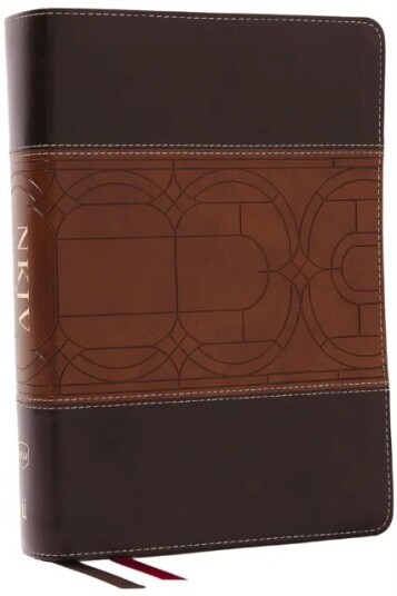 Nkjv Study Bible, Leathersoft, Brown, Full-Color, Comfort Print Av Thomas Nelson