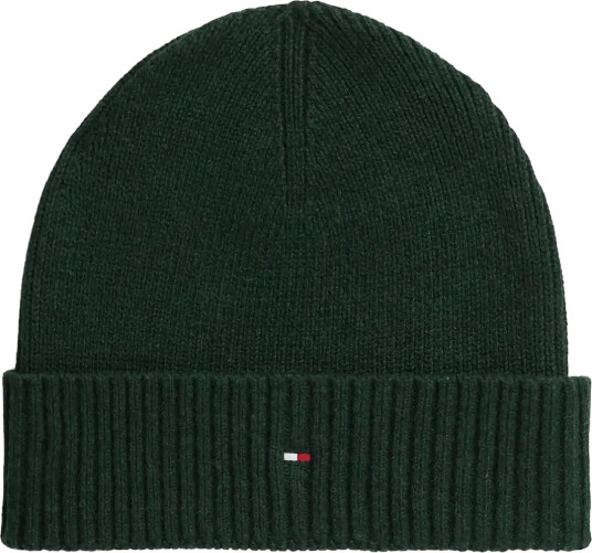 Tommy Hilfiger Th Flag Pima Cotton Beanie - Green - ONE SIZE