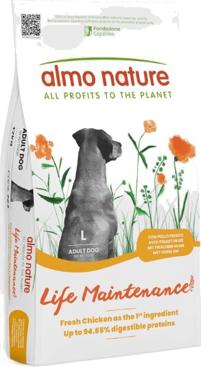 Almo Nature Holistic Tørrfôr Adult Large & Ris Kylling 2 X 12 kg