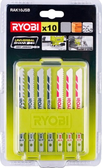 Ryobi RAK10JSB Stikksagblader (Tre/Metall/Rør) 10 Deler
