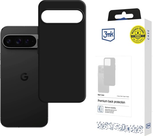 3mk matt etui til Google Pixel 10 Pro XL – matt svart