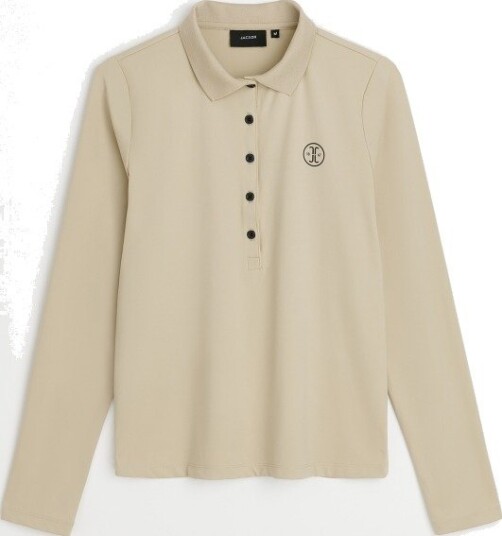 Jacson Ylva Langermet Piké Beige Xl Jacson Ylva Langermet Piké Beige Xl