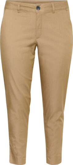 Kaffe Curve Dame Bukser Beige 6XL,