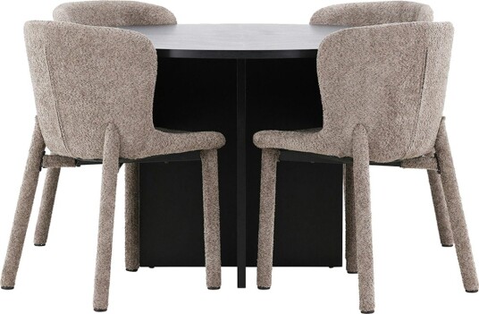 Spisegruppe Venture Home Strada Ø120 cm med 4st Astoria Spisestoler