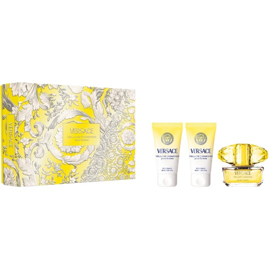 Versace Yellow Diamond 50 ml Parfyme Dame med Dusjsåpe og Kroppslotion Versace Yellow Diamond 50 ml Parfyme Dame med Dusjsåpe og Kroppslotion