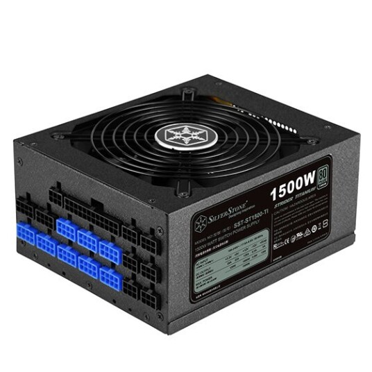 Silverstone ST1500-TI strømforsyningsenhet 1500 W 20+4 pin ATX ATX Sort