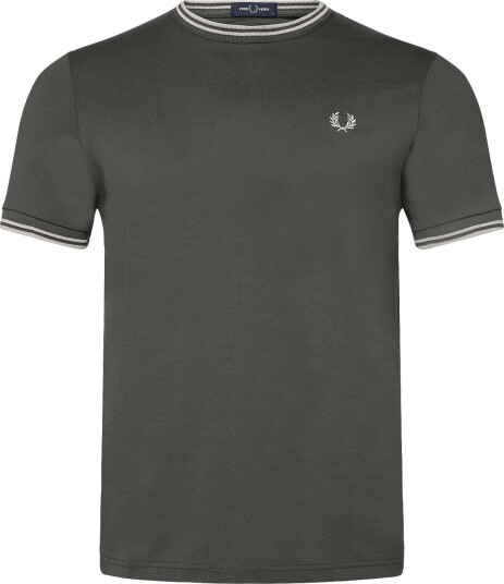 Fred Perry Twin Tipped T Shirt FIELDGREEN/OATME S Fred Perry Twin Tipped T Shirt FIELDGREEN/OATME S