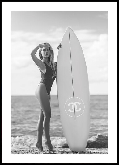 Vintage Surfboard in Style Plakat Plakat / 100x150cm