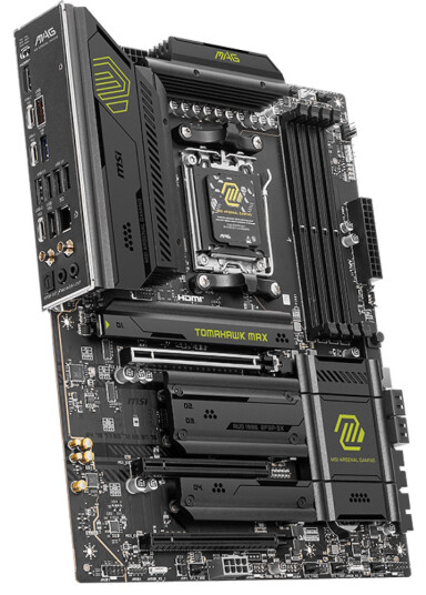 MSI MAG B850 Tomahawk MAX ATX Hovedkort med Wi-Fi 7 og DDR5 MSI MAG B850 Tomahawk MAX ATX Hovedkort med Wi-Fi 7 og DDR5