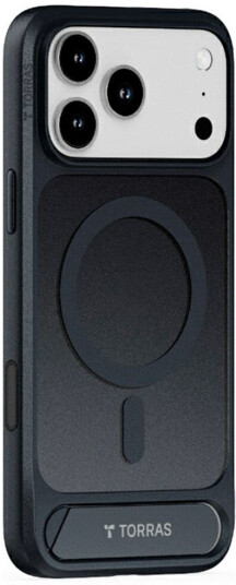 TORRAS iPhone 17 Pro Pstand Hybrid Deksel m. Kickstand MagSafe Kompatibel Svart