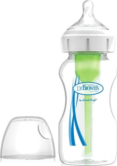 Dr. Brown's Tåteflaske 270ml Fra 0 Mnd Hvit/Klar/Grønn Dr. Brown's Tåteflaske 270ml Fra 0 Mnd Hvit/Klar/Grønn