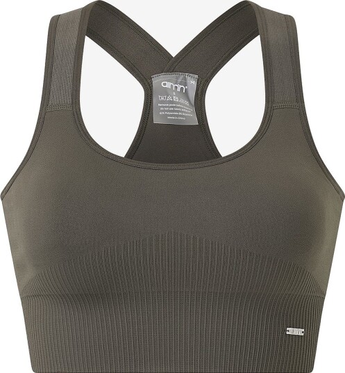 Aim'n Sports bh Black High Support Ribbed Bra Grønn