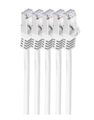 Shiverpeaks Bs75513-W-Set5. Kabellengde: 3 M Kabelstandard: Cat.7 Råkabel Kabelskjermin S/Ftp S-Stp Tilkobling 1: Rj-45 Tilkobling 2: Rj-45 Koblingskjønn: Hann/Han Belegg Av Koblingskontakter: Gull Bs75513W-Set5