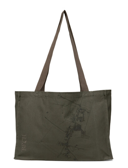BECH Bech City Map Tote Bag - Khaki green - ONE SIZE BECH Bech City Map Tote Bag - Khaki green - ONE SIZE