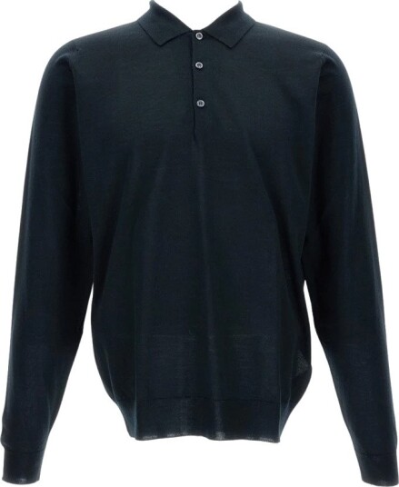 John Smedley Herre Topper Svart S, John Smedley Herre Topper Svart S,