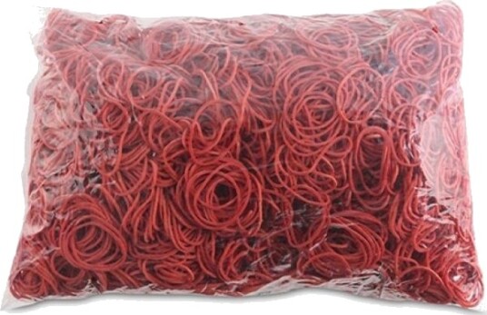 Office Products Reseptstrikker Office Products Diameter 30 Mm 1,5×1,5 Mm 60% Gummi 1000 G Sveisepakke Rød