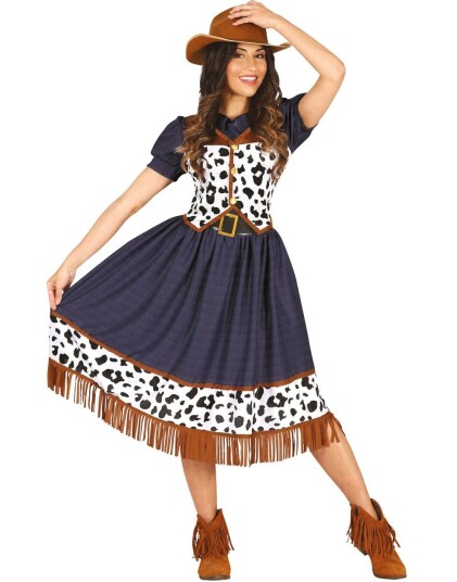 Fiestas Guirca Cowgirl Kostymekjole og Jakke Large