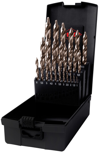 Boresett 25 Deler Ruko Hss-Co Ultimatecut Flowstep Boresett 25 Deler Ruko Hss-Co Ultimatecut Flowstep