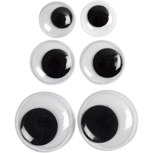 Rulleøyne Creativ Company Ikke Selvklebende 12+14+20 mm 18 Mix/1 Pk