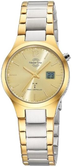 Master Time Dameklokke MTLA 10915 61M Lady Line Gull/Stål Ø33 mm