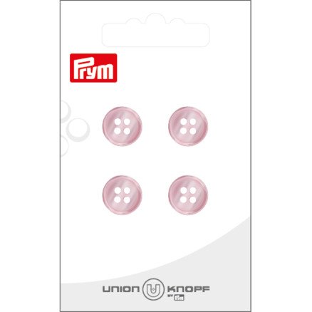 Prym plastknapp rosa 12 mm 4 stk