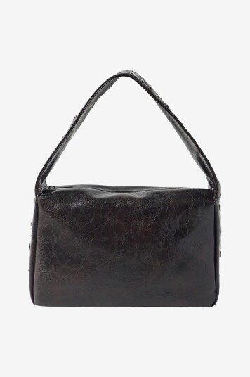Gina Tricot Skulerveske Midi Studded Shoulder Bag Brun