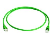 Telegärtner DataVoice Office - Koblingskabel - RJ-45 (hann) til RJ-45 (hann) - 0.25 m - 5.8 mm - SFTP - CAT 6a - IEEE 802.3af - halogenfri - grønn