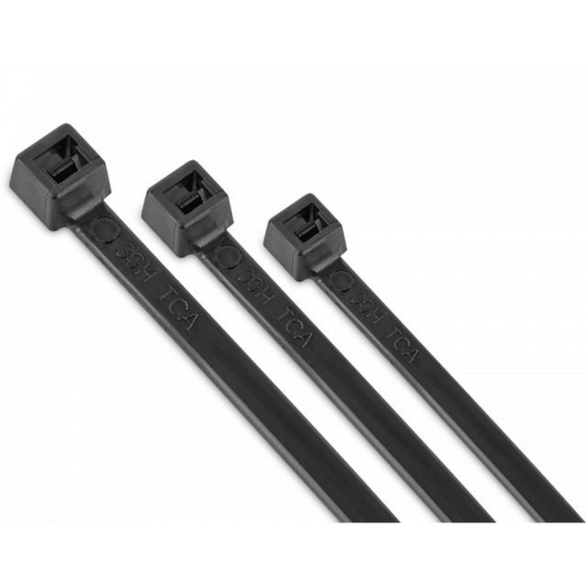 Kabelstrips sort 365 x 7,8 100 stk