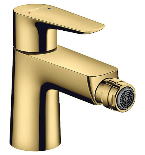 Hansgrohe Talis E bidébatteri Med bunnventil, Polert Gull-Optikk