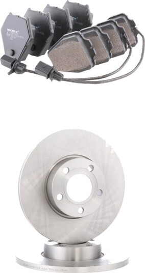 Bremseskiver og -klosser RIDEX 3405B2666
